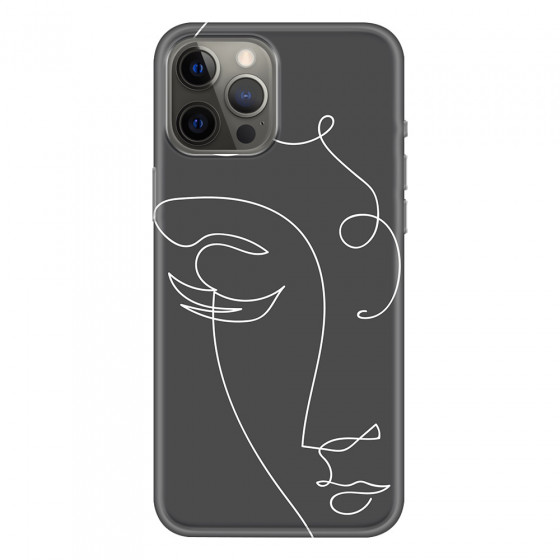 APPLE - iPhone 12 Pro Max - Soft Clear Case - Light Portrait in Picasso Style