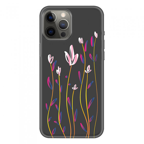 APPLE - iPhone 12 Pro Max - Soft Clear Case - Pink Tulips
