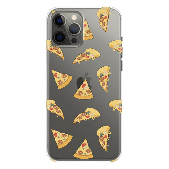 APPLE - iPhone 12 Pro Max - Soft Clear Case - Pizza Phone Case