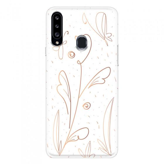 SAMSUNG - Galaxy A20S - Soft Clear Case - Flowers In Style