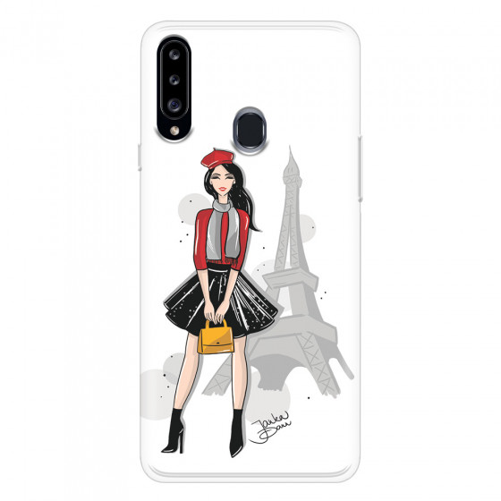 SAMSUNG - Galaxy A20S - Soft Clear Case - Paris With Love