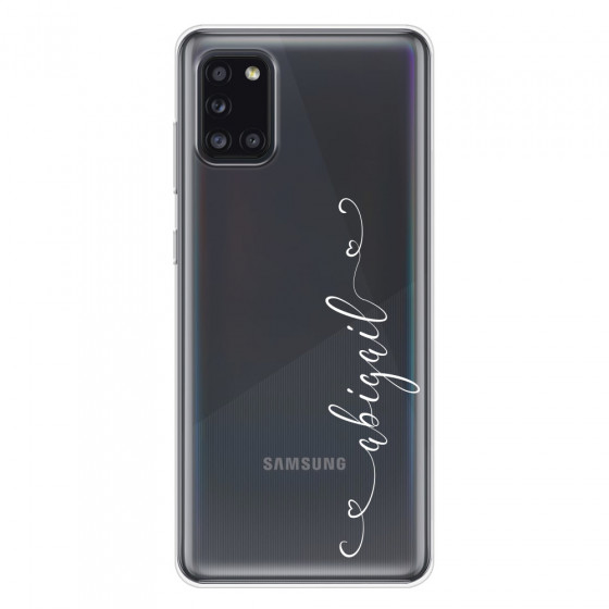 SAMSUNG - Galaxy A31 - Soft Clear Case - Little Hearts Handwritten