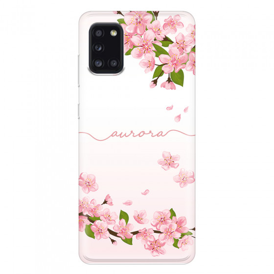 SAMSUNG - Galaxy A31 - Soft Clear Case - Sakura Handwritten