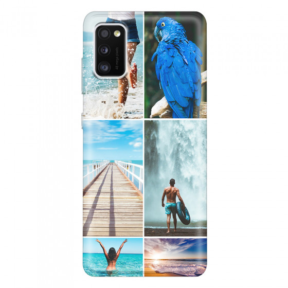 SAMSUNG - Galaxy A41 - Soft Clear Case - Collage of 6