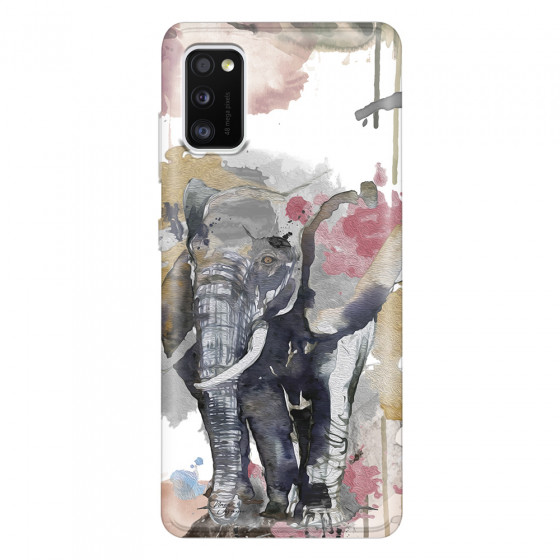 SAMSUNG - Galaxy A41 - Soft Clear Case - Elephant