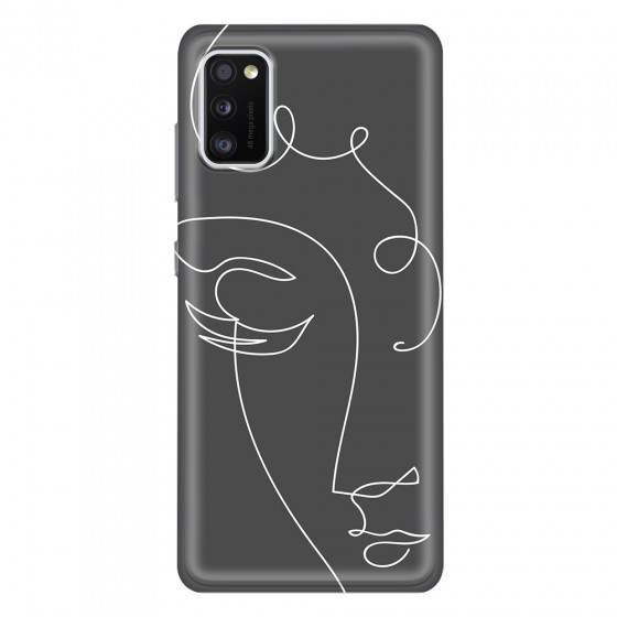 SAMSUNG - Galaxy A41 - Soft Clear Case - Light Portrait in Picasso Style