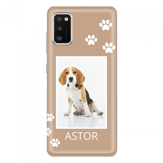 SAMSUNG - Galaxy A41 - Soft Clear Case - Puppy