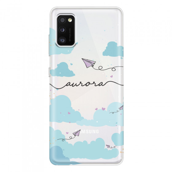 SAMSUNG - Galaxy A41 - Soft Clear Case - Up in the Clouds