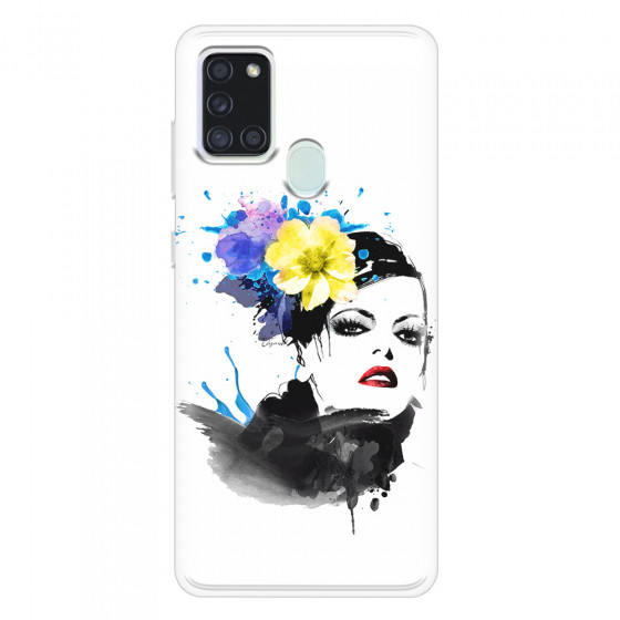 SAMSUNG - Galaxy A21S - Soft Clear Case - Floral Beauty