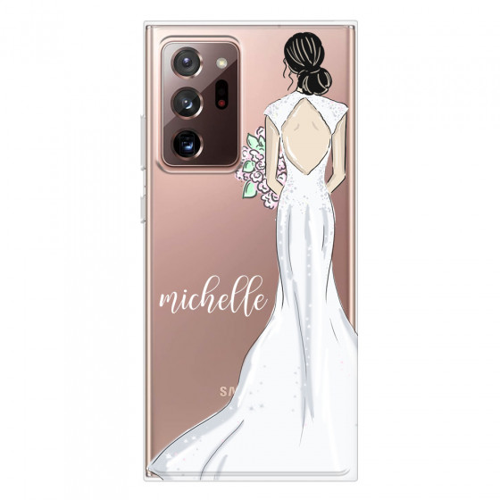 SAMSUNG - Galaxy Note20 Ultra - Soft Clear Case - Bride To Be Blackhair