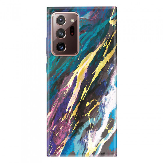 SAMSUNG - Galaxy Note20 Ultra - Soft Clear Case - Marble Bahama Blue