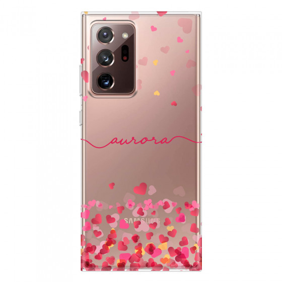 SAMSUNG - Galaxy Note20 Ultra - Soft Clear Case - Scattered Hearts