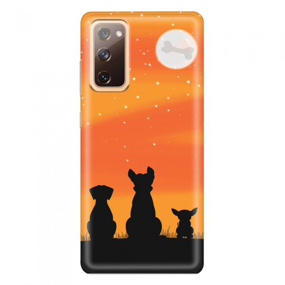 SAMSUNG - Galaxy S20 FE - Soft Clear Case - Dog's Desire Orange Sky