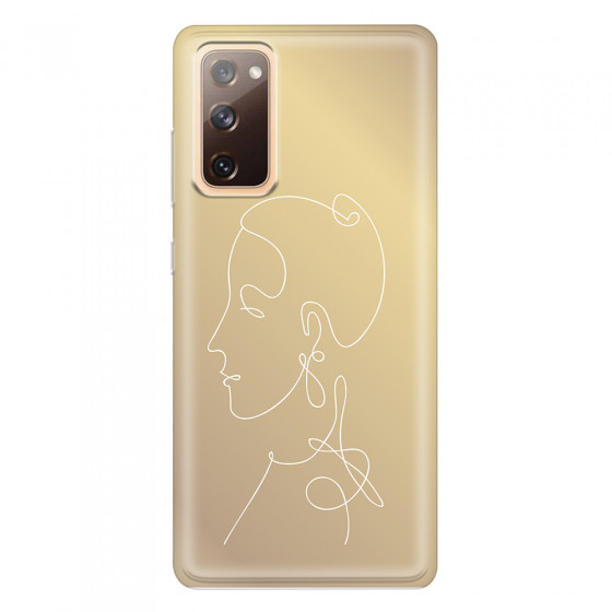 SAMSUNG - Galaxy S20 FE - Soft Clear Case - Golden Lady