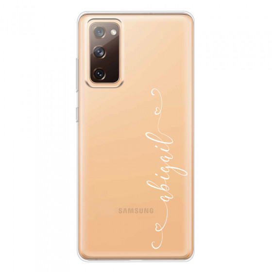 SAMSUNG - Galaxy S20 FE - Soft Clear Case - Little Hearts Handwritten