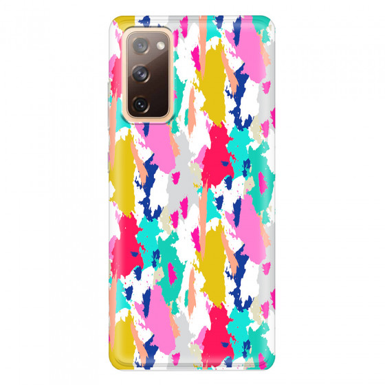 SAMSUNG - Galaxy S20 FE - Soft Clear Case - Paint Strokes