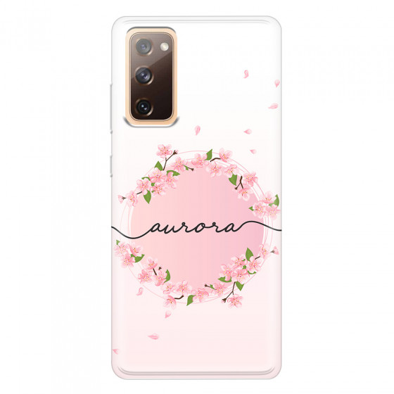 SAMSUNG - Galaxy S20 FE - Soft Clear Case - Sakura Handwritten Circle