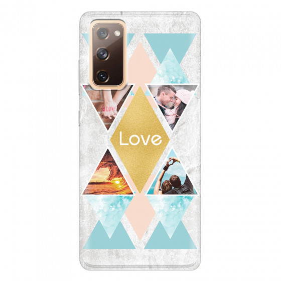 SAMSUNG - Galaxy S20 FE - Soft Clear Case - Triangle Love Photo