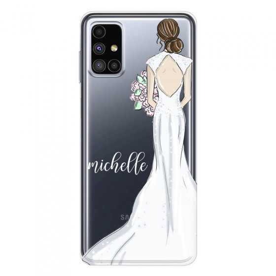 SAMSUNG - Galaxy M51 - Soft Clear Case - Bride To Be Brunette