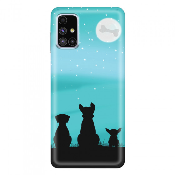 SAMSUNG - Galaxy M51 - Soft Clear Case - Dog's Desire Blue Sky