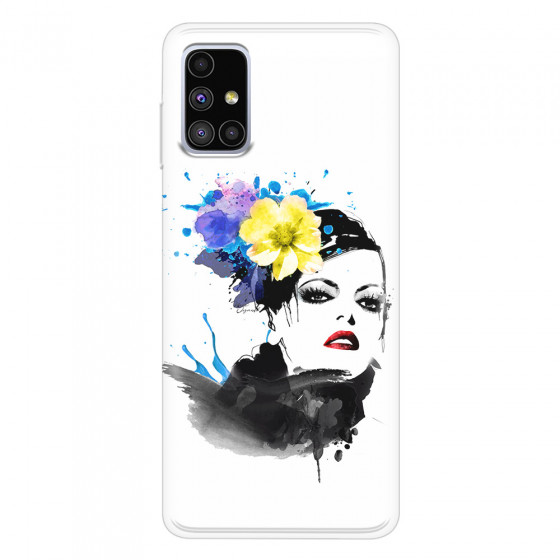 SAMSUNG - Galaxy M51 - Soft Clear Case - Floral Beauty