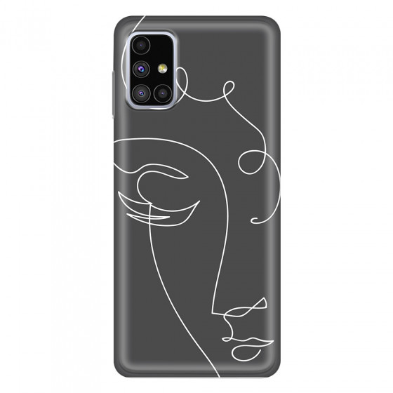 SAMSUNG - Galaxy M51 - Soft Clear Case - Light Portrait in Picasso Style