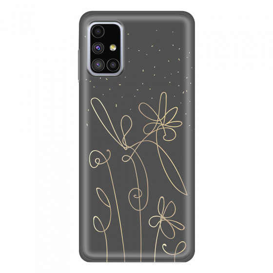 SAMSUNG - Galaxy M51 - Soft Clear Case - Midnight Flowers