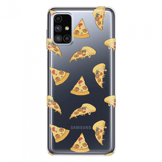 SAMSUNG - Galaxy M51 - Soft Clear Case - Pizza Phone Case