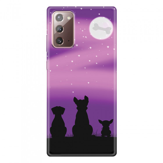 SAMSUNG - Galaxy Note20 - Soft Clear Case - Dog's Desire Violet Sky