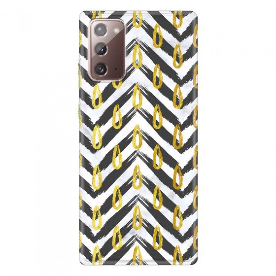 SAMSUNG - Galaxy Note20 - Soft Clear Case - Exotic Waves