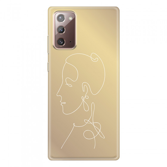 SAMSUNG - Galaxy Note20 - Soft Clear Case - Golden Lady