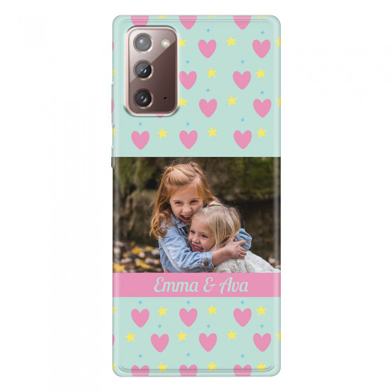 SAMSUNG - Galaxy Note20 - Soft Clear Case - Heart Shaped Photo