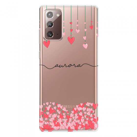 SAMSUNG - Galaxy Note20 - Soft Clear Case - Love Hearts Strings