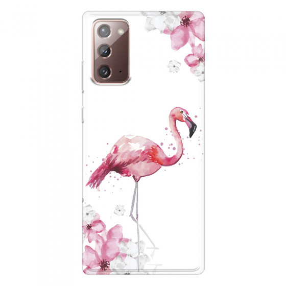 SAMSUNG - Galaxy Note20 - Soft Clear Case - Pink Tropes