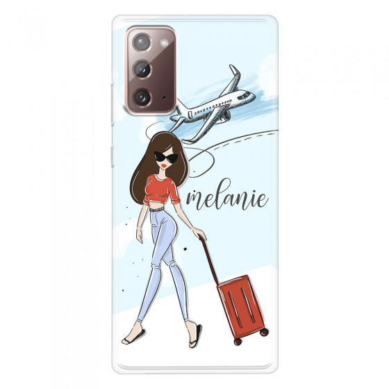 SAMSUNG - Galaxy Note20 - Soft Clear Case - Travelers Duo Brunette