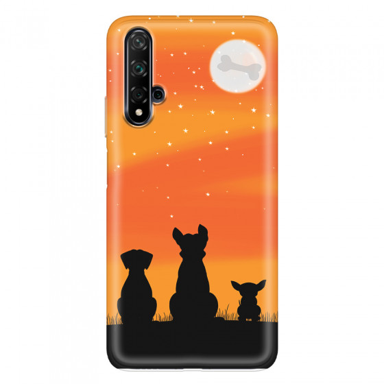 HUAWEI - Nova 5T - Soft Clear Case - Dog's Desire Orange Sky