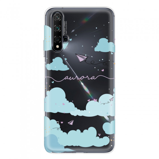 HUAWEI - Nova 5T - Soft Clear Case - Up in the Clouds Purple