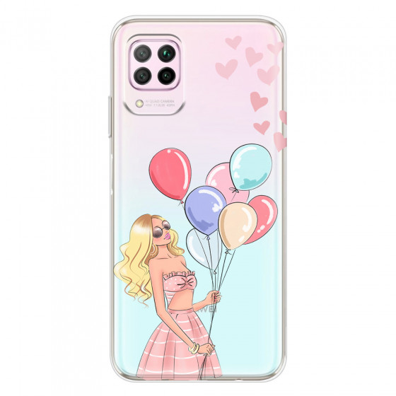 HUAWEI - P40 Lite - Soft Clear Case - Balloon Party