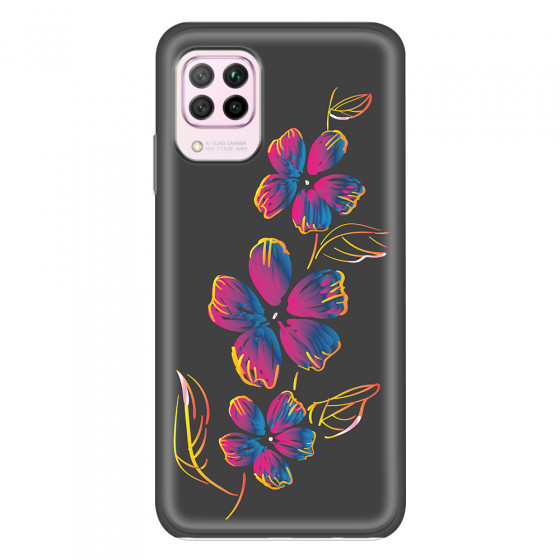 HUAWEI - P40 Lite - Soft Clear Case - Spring Flowers In The Dark