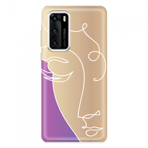 HUAWEI - P40 - Soft Clear Case - Miss Rose Gold
