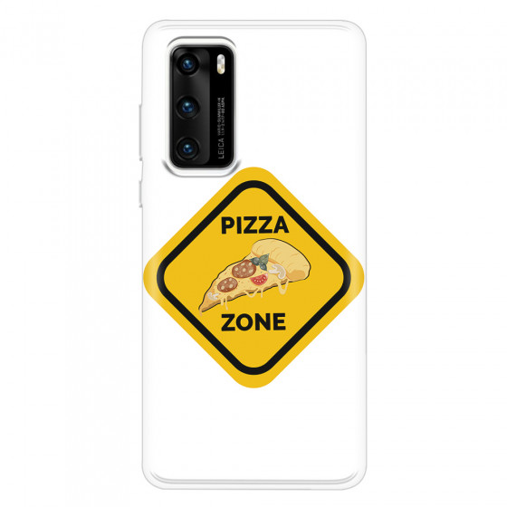 HUAWEI - P40 - Soft Clear Case - Pizza Zone Phone Case