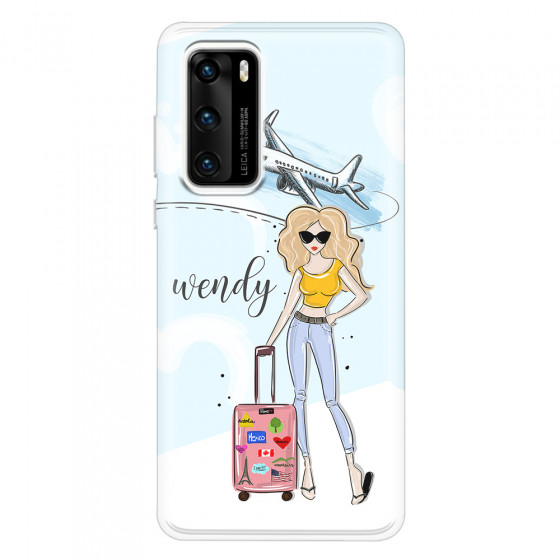 HUAWEI - P40 - Soft Clear Case - Travelers Duo Blonde