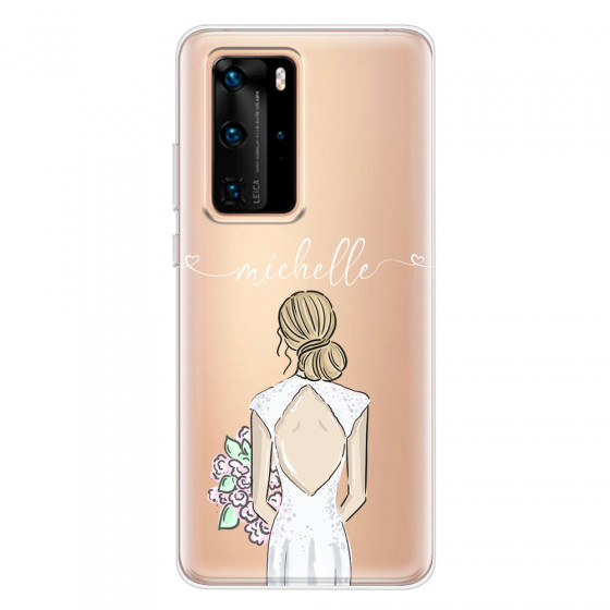 HUAWEI - P40 Pro - Soft Clear Case - Bride To Be Blonde II.