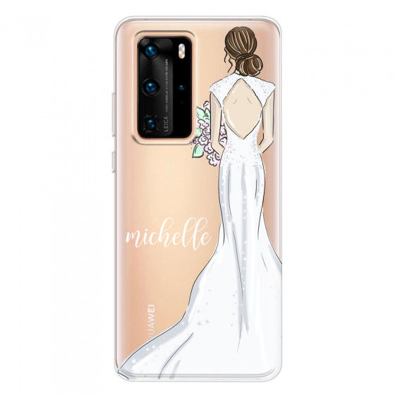 HUAWEI - P40 Pro - Soft Clear Case - Bride To Be Brunette