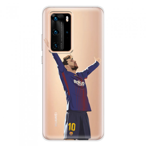 HUAWEI - P40 Pro - Soft Clear Case - For Barcelona Fans