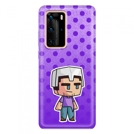 HUAWEI - P40 Pro - Soft Clear Case - Purple Shield Crafter