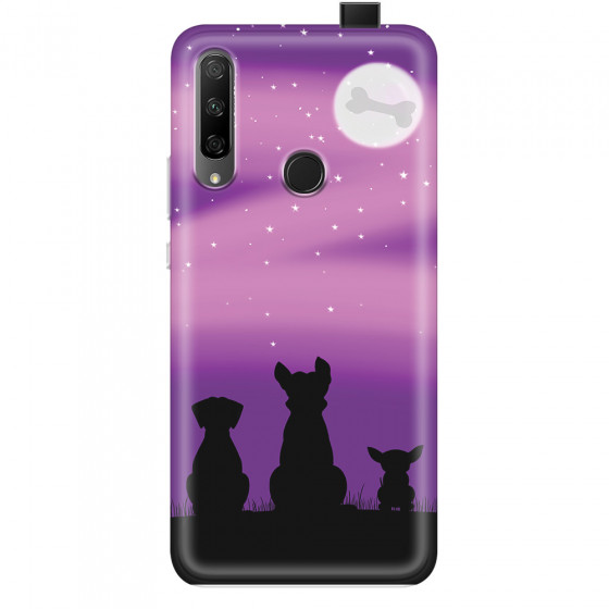 HONOR - Honor 9X - Soft Clear Case - Dog's Desire Violet Sky