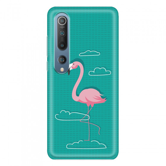 XIAOMI - Mi 10 - Soft Clear Case - Cartoon Flamingo