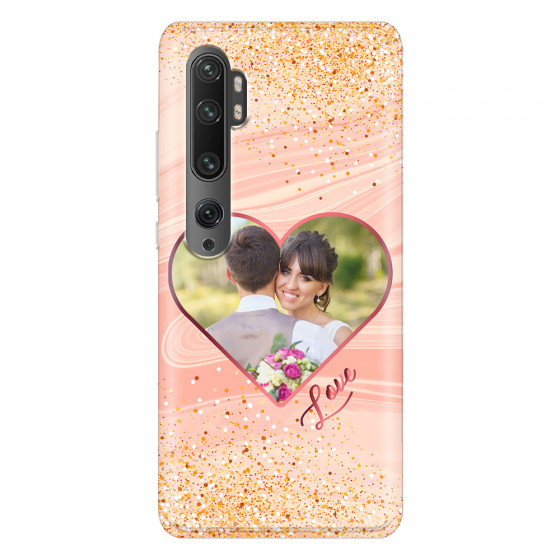 XIAOMI - Mi Note 10 / 10 Pro - Soft Clear Case - Glitter Love Heart Photo