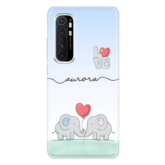 XIAOMI - Mi Note 10 Lite - Soft Clear Case - Elephants in Love